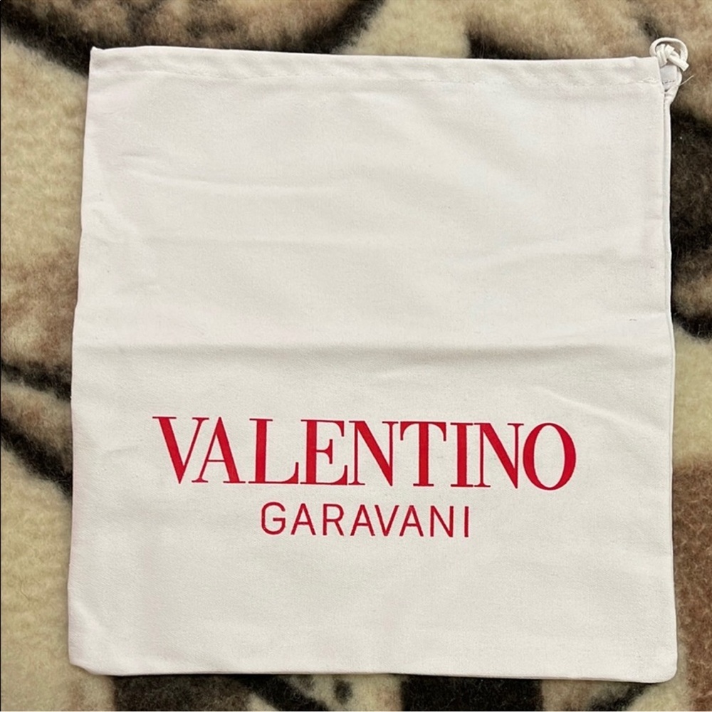 Valentino Garavani Cream Bag with Red Logo